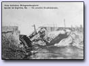 Mosty na kanale Sapiny pod Ogonkami zniszczone podczas I wojny światowej.