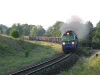 07.08.2010, godz. 18:44 za stacją Stare Juchy. ST44-1209 z pociągiem Olsztyn - Suwałki