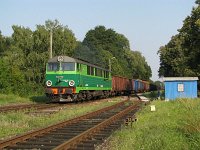 27.08.2011, stacja Stare Juchy, godz. 16:13. SU46-010 z pociągiem Ełk - Terespol Pomorski