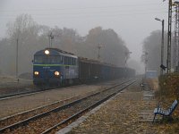 31.10.2011, stacja Stare Juchy, godz. 12:49. SU46-004 z pociągiem Ełk - Terespol Pomorski