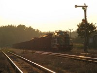 07.08.2010, Stare Juchy godz. 19:27 SM42-171 ze składem wagonów przeznaczonych do kasacji bądź remontu relacji Olsztyn - Białystok.