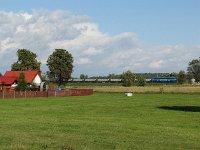 15.09.2011, godz. 14:41 tuż za Drygałami. SU46-004 z pociągiem z podkładami z podsuwalskiej Papierni.