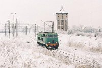 05.01.2004, Korsze, stacja towarowa, w pobliżu dawnej lokomotywowni. SU45-066 luzem, jako pociąg towarowy TGLSc 70881 z Korsz do Żeleznodorożnego.