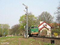 06.06.2006, stacja Giżycko. SU45-191 wjeżdża od strony Korsz. Fot. Paweł Wagner