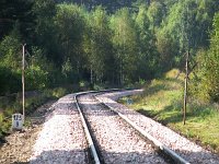 11.09.2011, szlak Stare Juchy - Wydminy, km 125,8-126,1 już po zakończeniu remontu. Widok w kierunku Wydmin.