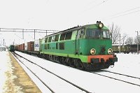 12.02.2005, stacja Ełk, SU45-112 z poc. TNGSc 710063 Rzepin - Trakiszki