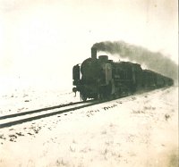 Stare Juchy - rok 1952. Parowóz Ok1. Zdjęcie z kolekcji Zbigniewa Żebrowskiego