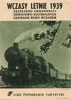 Tylna okładka jednego z przedwojennych czasopism (wiosna 1939 roku). Parowóz Ok22-15 w trasie sfotografował K. Serafin