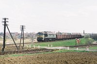 30.04.2003, wjazd na stację w Olecku, ST44-878, pociąg TKPSc 77782 Suwałki - Ełk