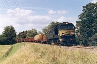 31.07.2001, za stacją Stare Juchy, ok. km 119,6, ST44-700. TKMS 762 Giżycko - Ełk