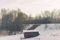 09.01.2003, przed stacją Stare Juchy, km 121,1, SM42-401 z poc. TKMSc 763 Ełk - Giżycko