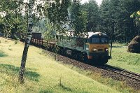 25.07.2003, między Starymi Juchami a Wydminami (miejscowość Węzówka), ST44-957 z poc. TKMSc 763 Ełk - Giżycko