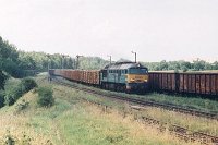 25.07.2003, stacja Stare Juchy, ST44-957. TKMSc 762 Giżycko - Ełk