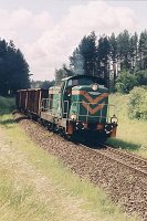 10.06.2004, przed stacją Stare Juchy km 119,5, SM42-084 z poc. TKMSc 763 Ełk - Giżycko