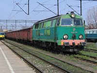 04.05.2006, stacja Ełk, SU45-159 wjeżdża z Giżycka. Na końcu składu niewidoczna SM42-?. TKMSc 762 Giżycko - Ełk