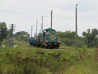 15.09.2011, godz. 12:35, Biała Piska. SM42-594 z pociągiem Pisz-Ełk wjeżdża na dawna stację.