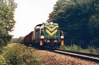 03.07.2000, pod Ełkiem, SM42-598 i pociąg TKPS 77780 z Suwałk do Ełku