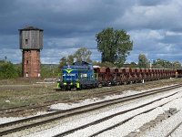 02.10.2009, Orzysz, SM42-598 maneweruje ze składem tłucznia