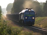 08.08.2010, Stare Juchy, 19:11. ST44-1222 z pociągiem Czarny Bór - Ełk