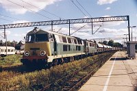 06.09.2000 stacja Ełk, SU45-028 i SU46-004 z poc. TNGS 1597 Białystok - Zajączkowo Tczewskie cofają ze szlaku po uszkodzeniu 46-ki