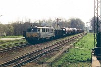 30.04.2001, stacja Stare Juchy, SU46-004 z poc. TNGS 1597 Białystok, Zajączkowo Tczewskie