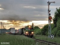 10.06.2006, wyjazd ze stacji Giżycko. SU46-004 ze składem relacji Zajączkowo Tczewskie - Białystok, na stacji pozostała  ST43-318. Fot. Paweł Wagner