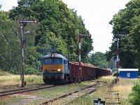 21.06.2007, Stare Juchy. Białostocka ST44-957 z poc. TNGSc 1599 Białystok - Zajączkowo Tczewskie